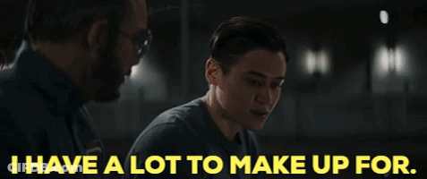 A Man Says I Have A Lot To Make Up For While Talking To Another Man GIF