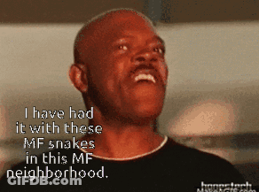 A Man Says I Have Had It With These Mf Snakes In This Mfs Neighborhood GIF
