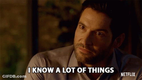 A Man Says " I Know A Lot Of Things " On Netflix GIF