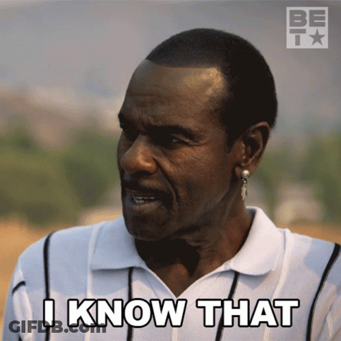A Man Says " I Know That " In Front Of A Be T Logo GIF