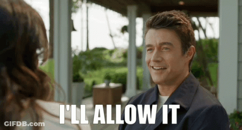 A Man Says I 'Ll Allow It While Smiling GIF