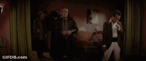 A Man Says I 'Ll Flip Anything That Moves In A Dark Room GIF