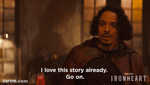 A Man Says I Love This Story Already GIF