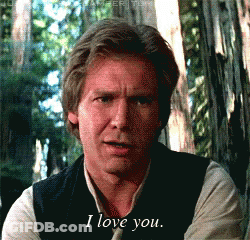 A Man Says I Love You In Front Of A Forest GIF