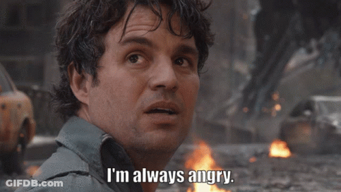 A Man Says I 'M Always Angry In Front Of A Burning Vehicle GIF