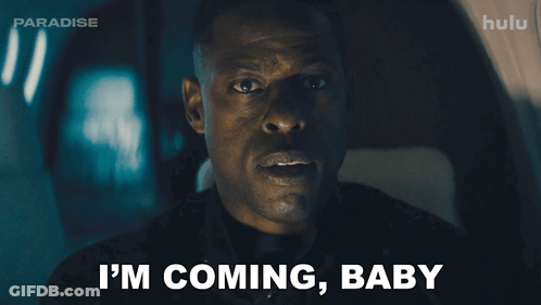 A Man Says " I 'M Coming Baby " In A Hulu Ad GIF