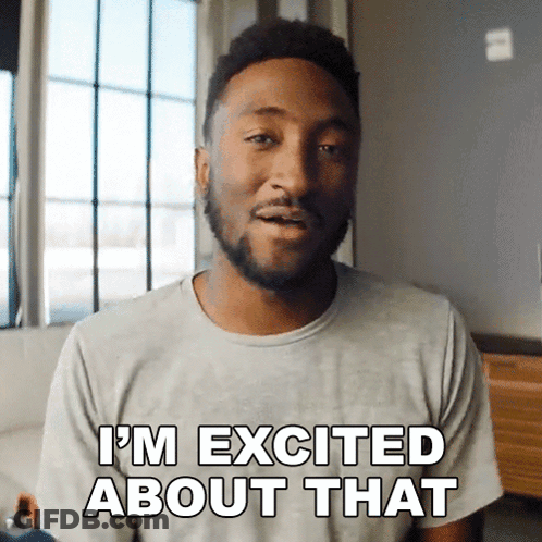 A Man Says I 'M Excited About That GIF
