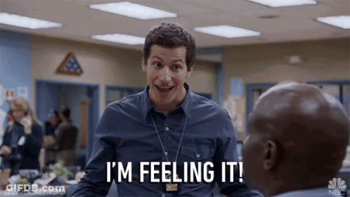 Man Saying Im Feeling It In Front Of Another Man GIF