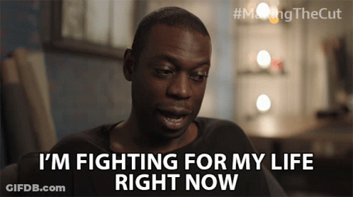 A Man Says " I 'M Fighting For My Life Right Now " In A Video GIF