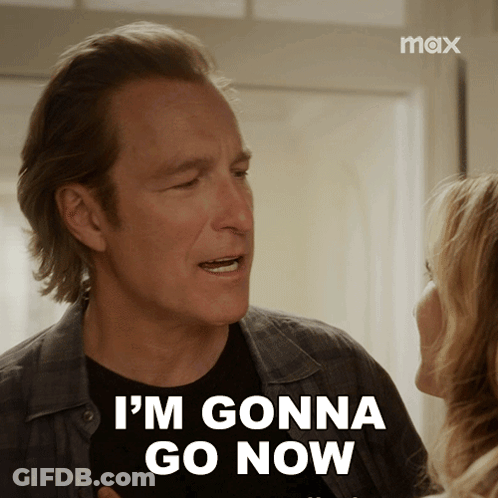 A Man Says I 'M Gonna Go Now While Talking To A Woman GIF