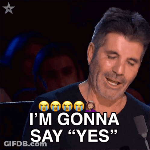 Man Says I Gonna Say Yes In Front Of Crowd GIF