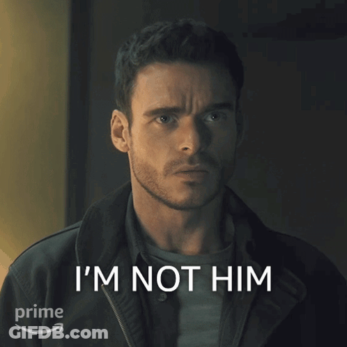 A Man Says I 'M Not Him In Front Of A Prime Logo GIF