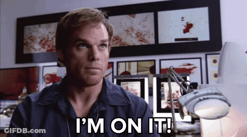 A Man Says I 'M On It While Looking At Something GIF