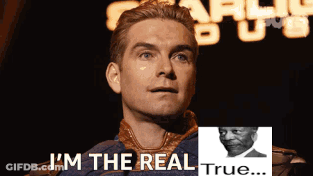 A Man Says I 'M The Real True GIF