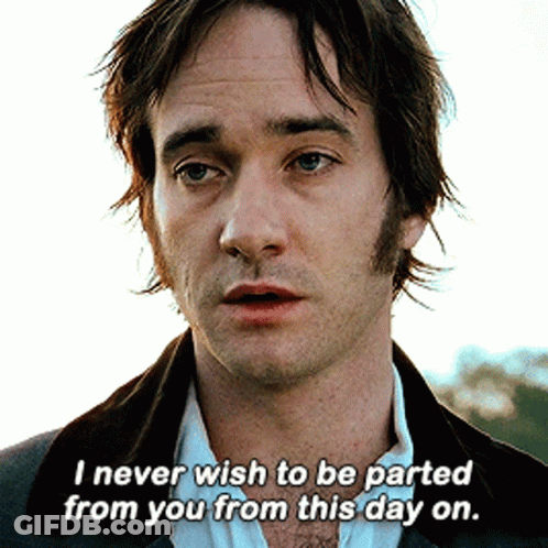 A Man Says " I Never Wish To Be Parted From You From This Day On .. " GIF