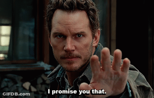 A Man Says I Promise You That With His Hand GIF