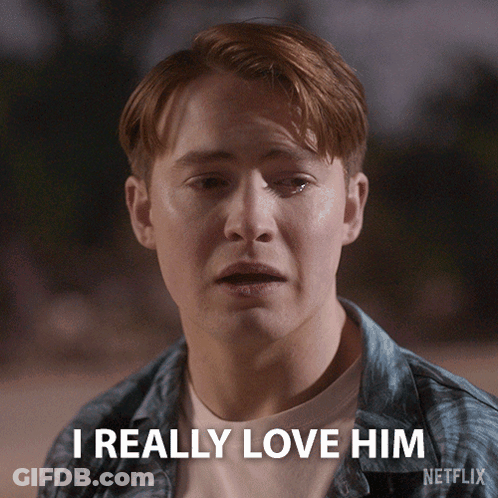 A Man Says I Really Love Him In An Netflix Advertisement GIF