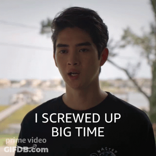 A Man Says I Screwed Up Big Time On A Prime Video Ad GIF