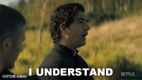 A Man Says I Understand In A Netflix Advertisement GIF