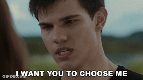 A Man Says I Want You To Choose Me In Front Of A Woman GIF