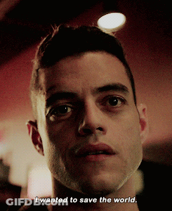A Man Says I Wanted To Save The World In A Dark Room GIF