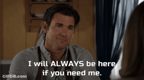 A Man Says I Will Always Be Here If You Need Me In Front Of A Woman GIF