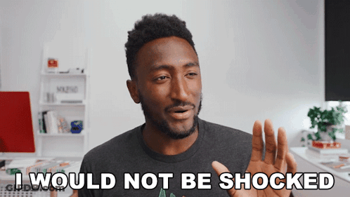 A Man Says I Would Not Be Shocked GIF