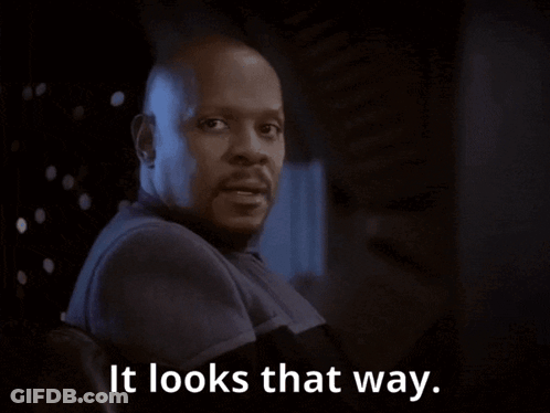 A Man Says It Looks That Way While Looking At Something GIF