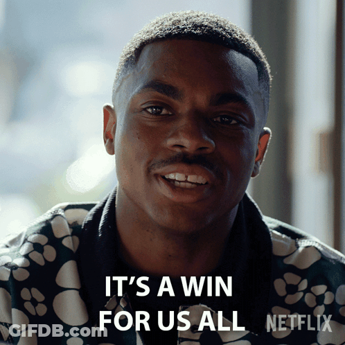 A Man Says It 'S A Win For Us All On A Netflix Poster GIF