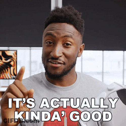 A Man Says It 'S Actually Kinda Good With His Finger GIF