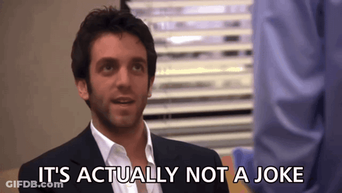 A Man Says It 'S Actually Not A Joke GIF