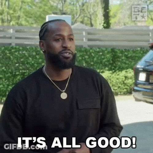 A Man Says It 'S All Good While Standing In Front Of A Car GIF