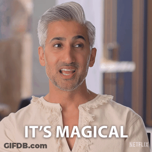 A Man Says It 'S Magical While Wearing A White Shirt GIF