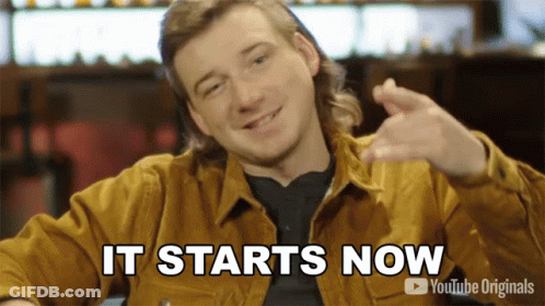 A Man Says It Starts Now In A Youtube Originals Ad GIF