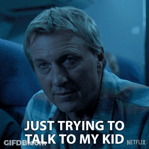 A Man Says Just Trying To Talk To My Kid On Netflix GIF