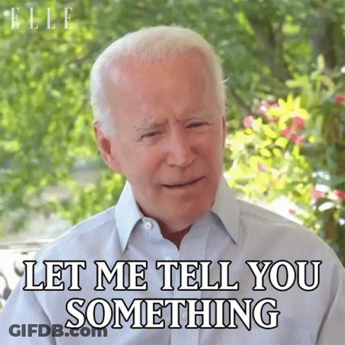A Man Says " Let Me Tell You Something " In Front Of A Green Background GIF