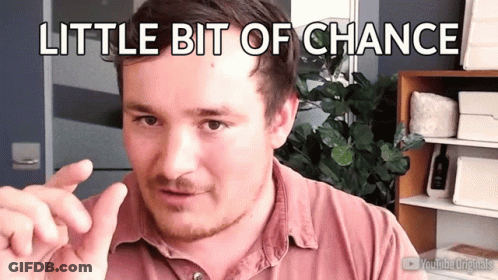 A Man Says Little Bit Of Chance In A Video GIF