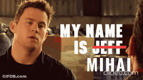 A Man Says My Name Is Jeff Mihai In A Video GIF