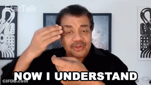 Man Saying Now I Understand In Front Of Painting GIF