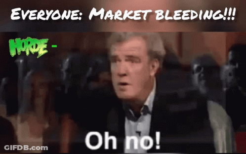 A Man Says " Oh No " In Front Of A Crowd GIF