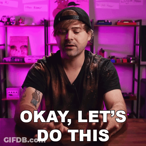 A Man Says Okay Let 'S Do This With His Hands GIF