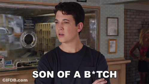 A Man Says Son Of A B * Tch In A Laundromat GIF