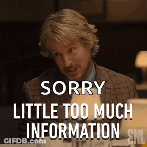 A Man Says Sorry Little Too Much Information On Snl GIF
