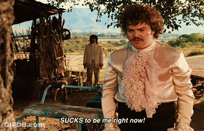 A Man Says Sucks To Be Me Right Now While Standing Outside GIF