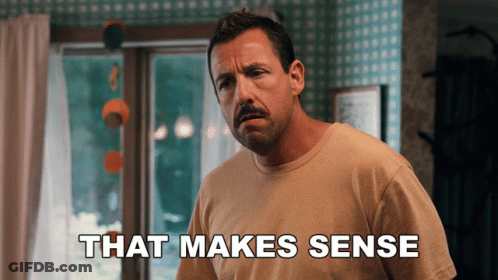 Man Saying That Makes Sense GIF