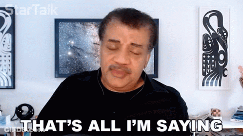 A Man Says That 'S All I 'M Saying In A Video GIF
