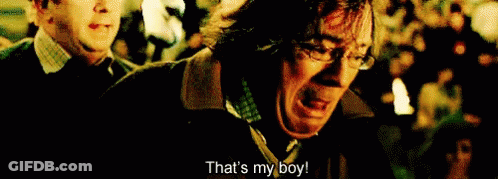 A Man Says That 'S My Boy In A Crowded Room GIF