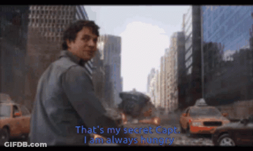 A Man Says That 'S My Secret Capt . I Am Always Hungry GIF