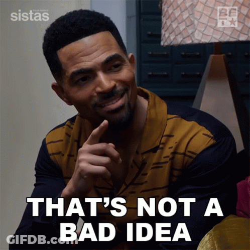 A Man Says That 'S Not A Bad Idea With His Finger GIF