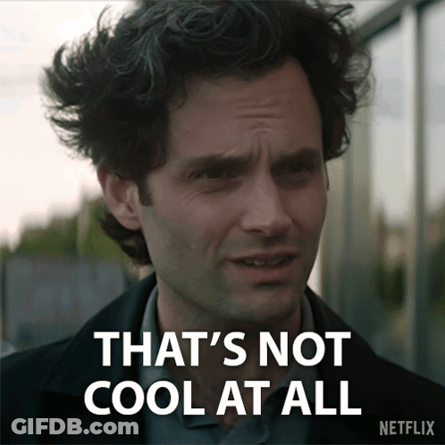 A Man Says That 'S Not Cool At All On A Netflix Ad GIF